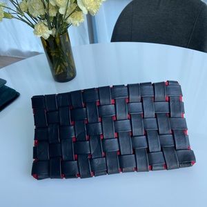 ASOS leather clutch bag